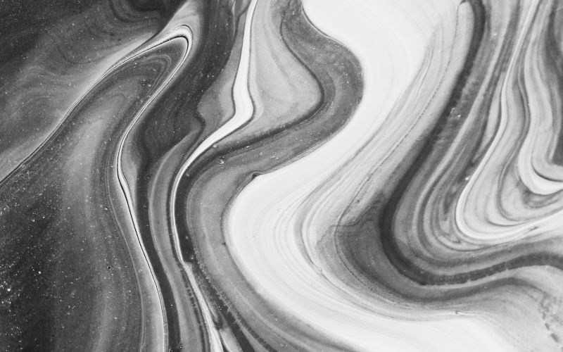 Lots of swirls, greyscale.